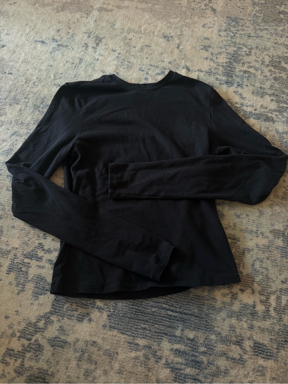 SKIMS Classic Black Long Sleeve Tee